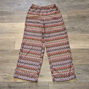 Shade & Shore Women's Small Zig-Zag Crochet Swim Cover Up Pants New w/ Tags!